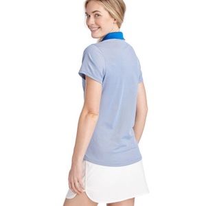 Vineyard Vines performance golf polo pique blue